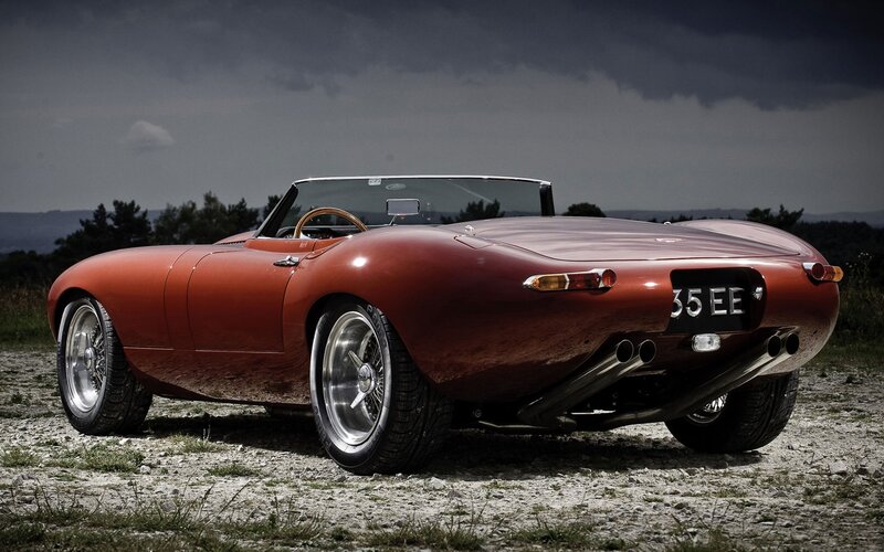 Red classic convertible sports car