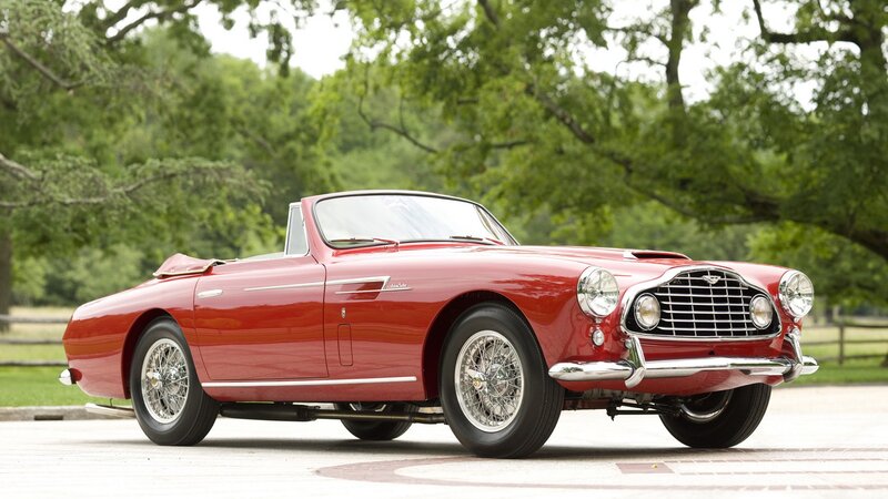 Red classic convertible sports car