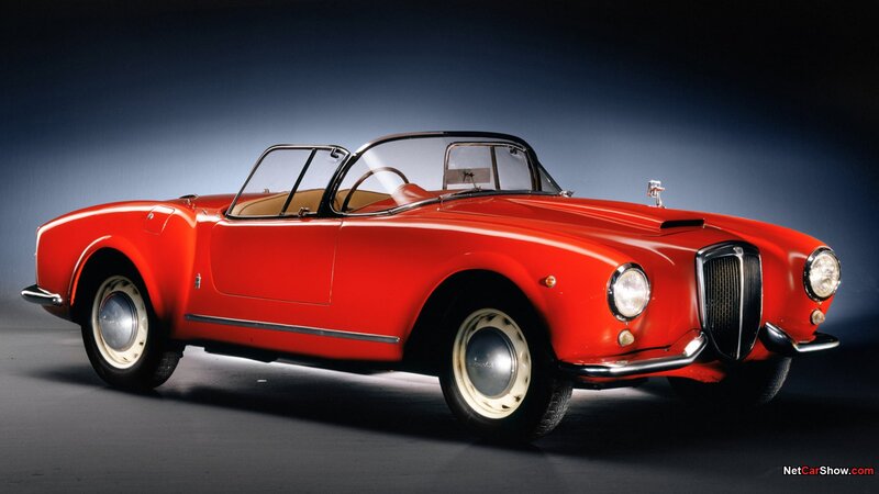 Red classic convertible sports car