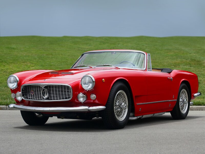 Red classic convertible sports car