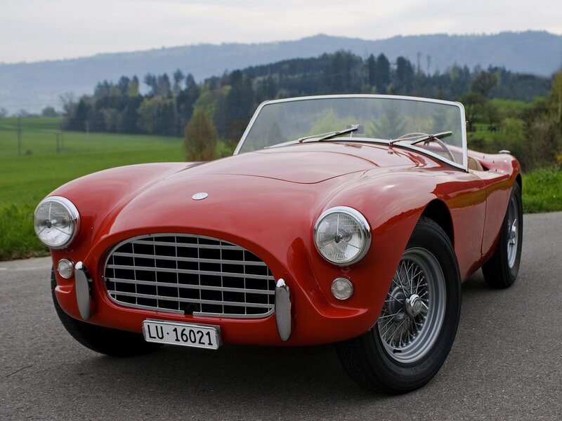 Red classic convertible sports car