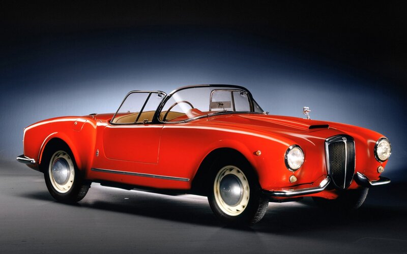 Red classic convertible sports car