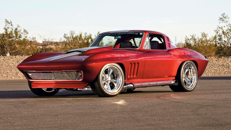 Red Classic Corvette — Dramatic