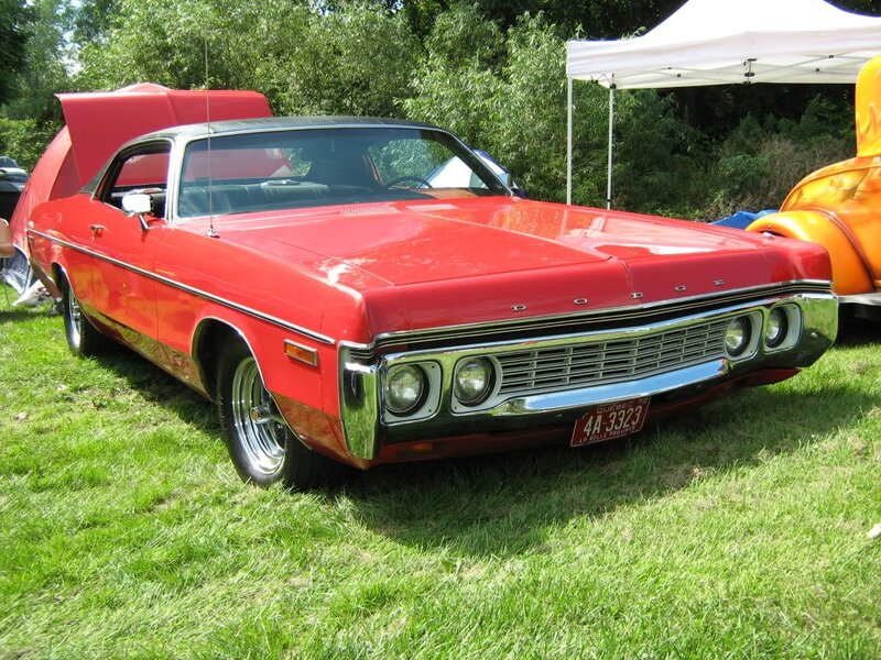 Red classic Dodge car
