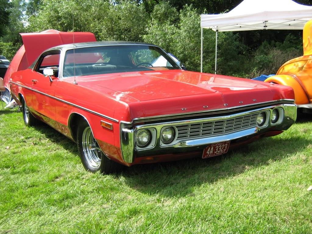 Red classic Dodge car