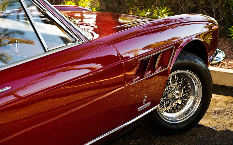 Red classic Ferrari sports car