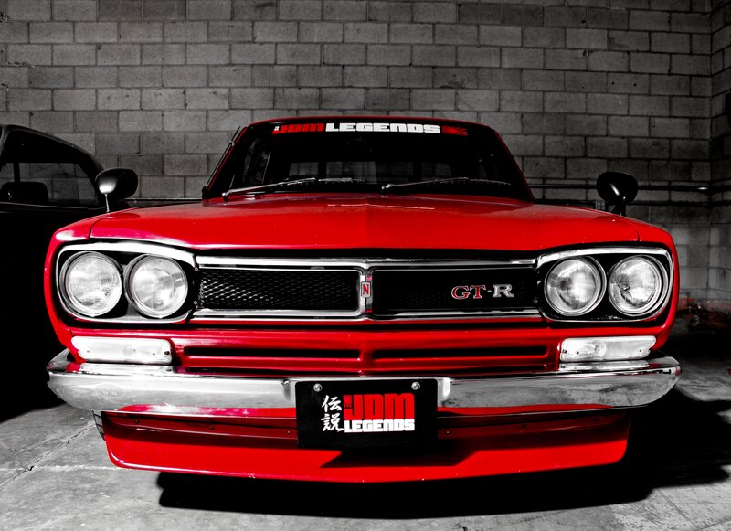Red classic GT-R car