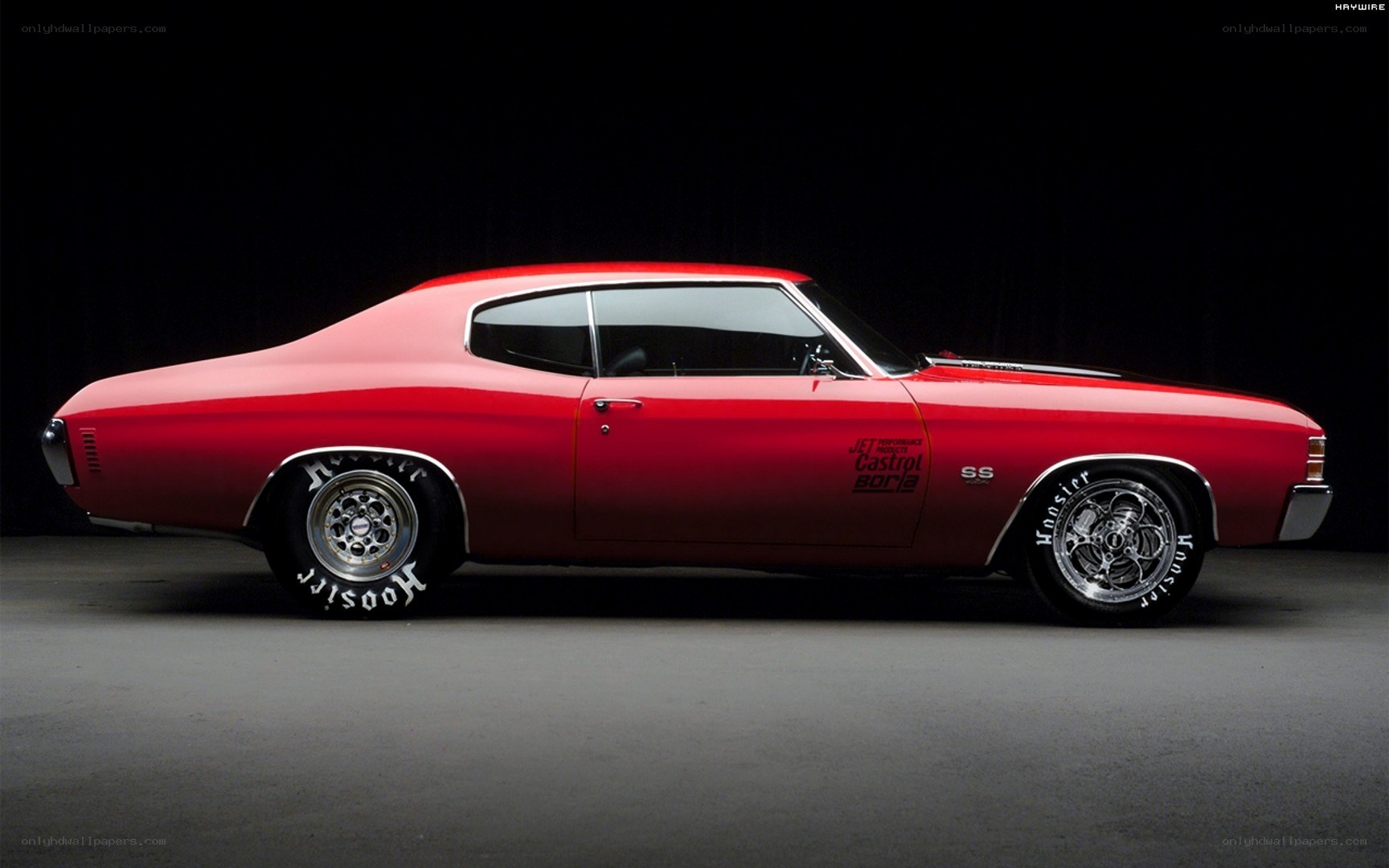 red classic muscle car