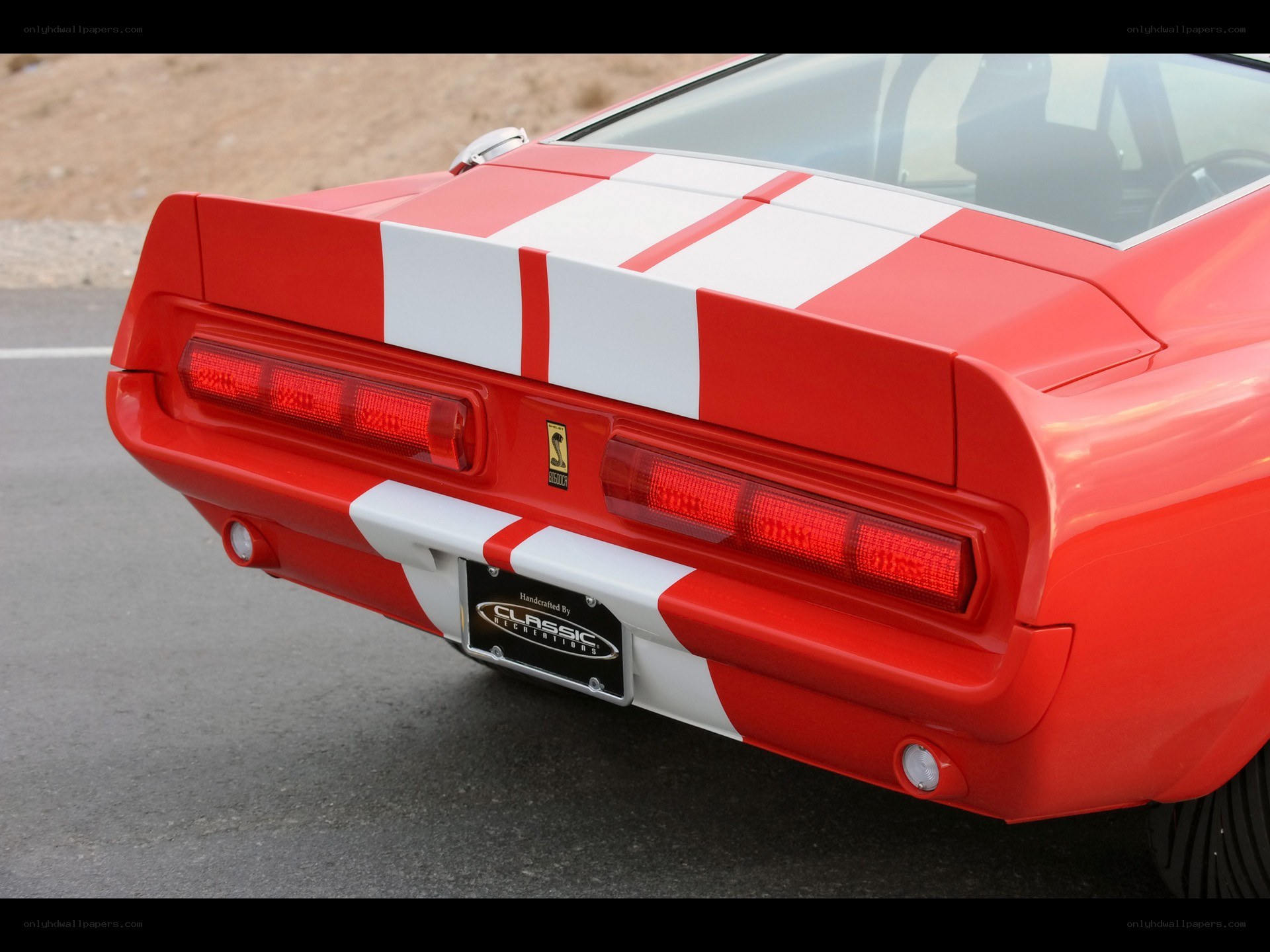 red classic muscle car