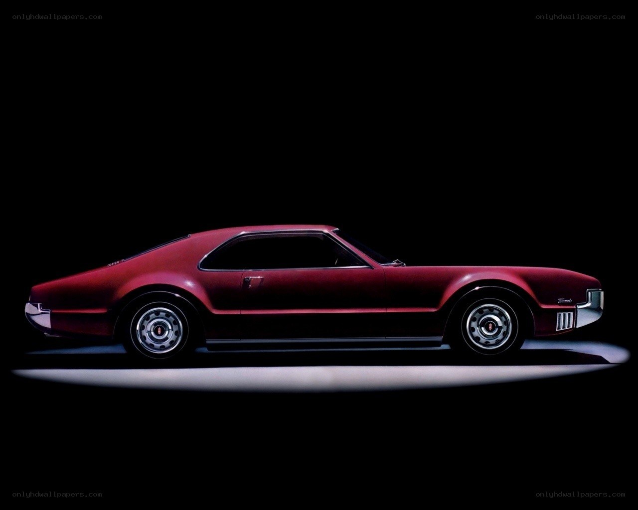 Red classic muscle car