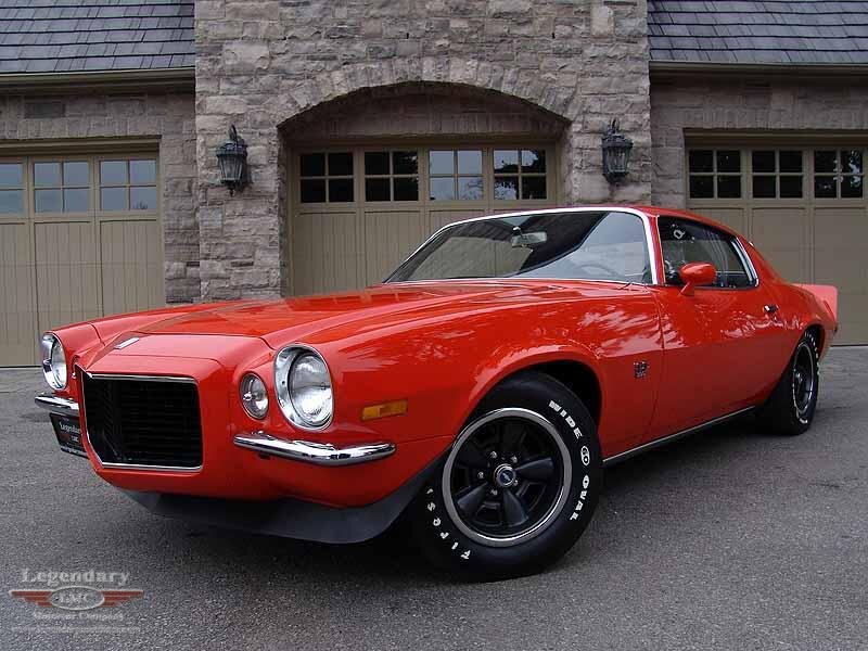 Red classic muscle car