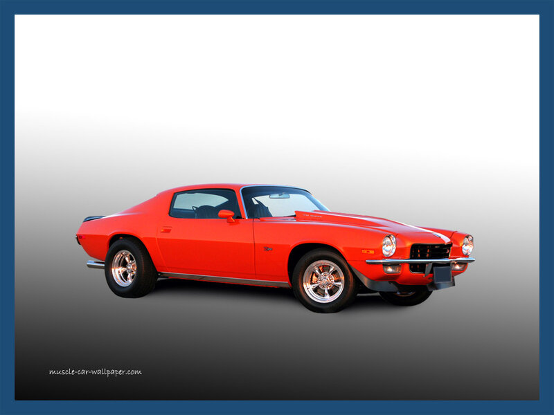Red classic muscle car