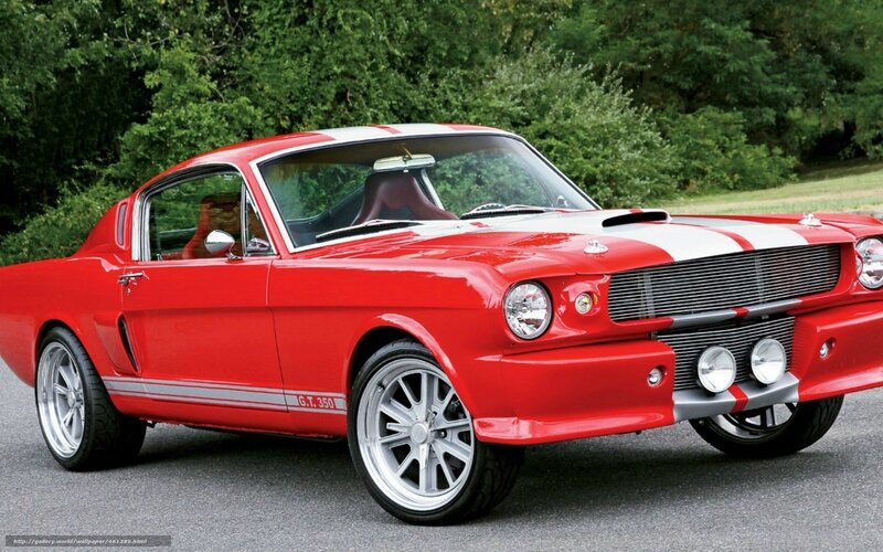 Red Classic Muscle Car — Afternoon
