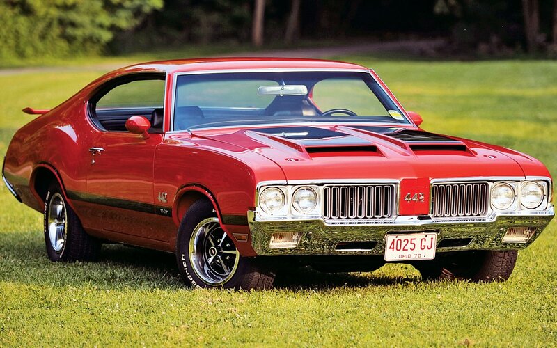 Red Classic Muscle Car — Classic, Nostalgic