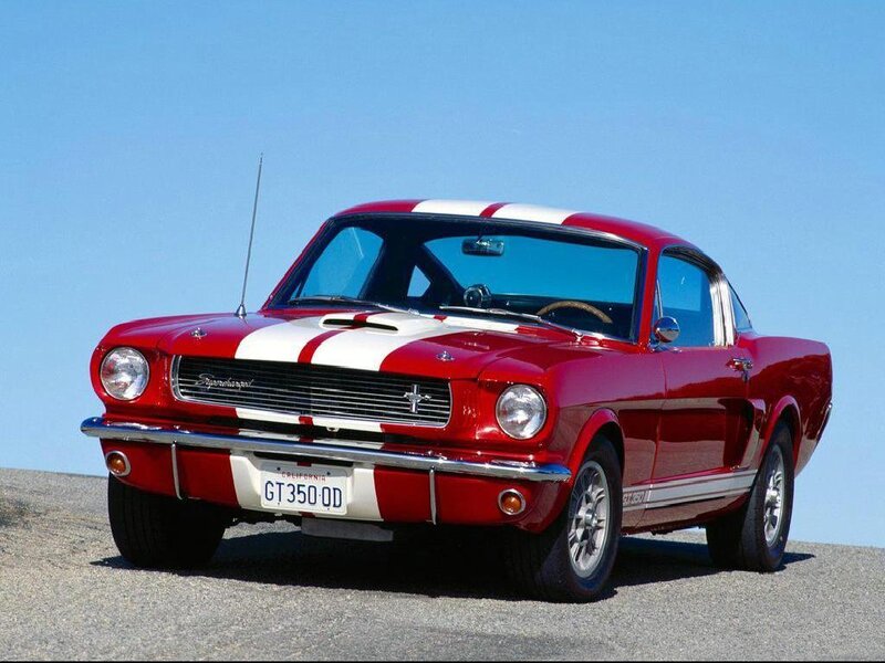 Red Classic Muscle Car — Clear
