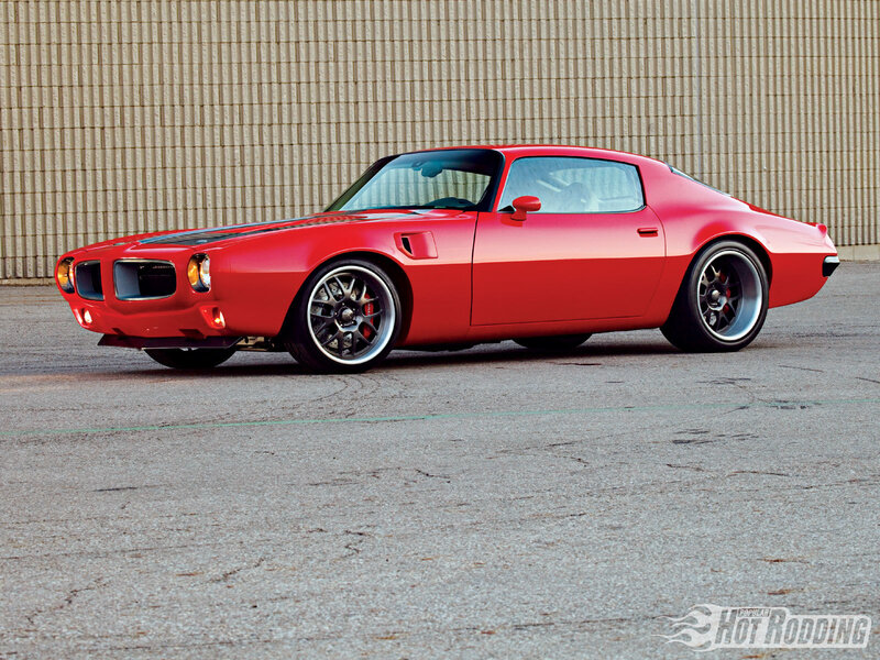 Red Classic Muscle Car — Dramatic