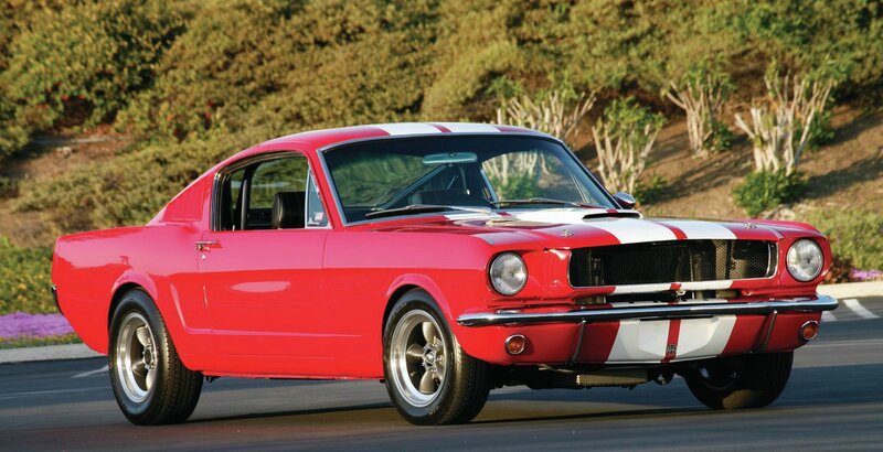 Red Classic Muscle Car — Dynamic, Afternoon