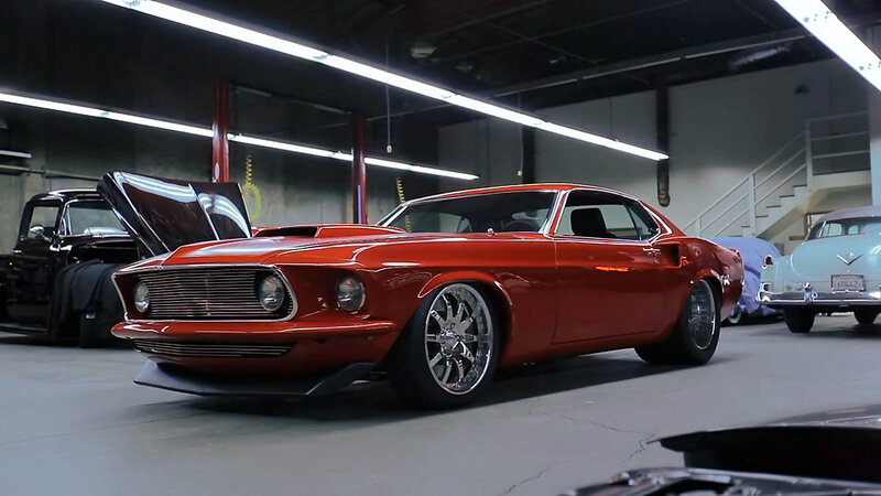 Red Classic Muscle Car — Industrial
