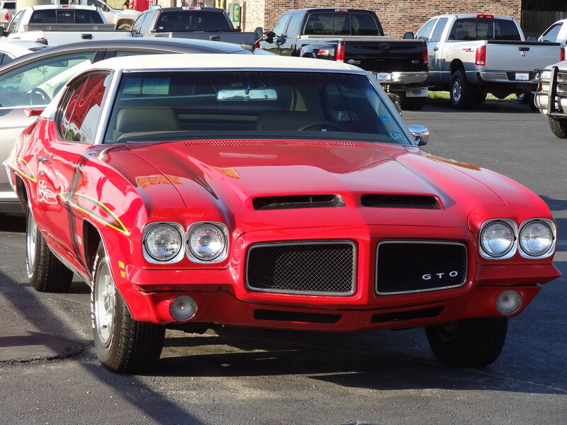 Red Classic Muscle Car — Neutral, Afternoon