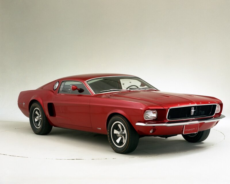Red Classic Muscle Car — Neutral, Photograph, Studio