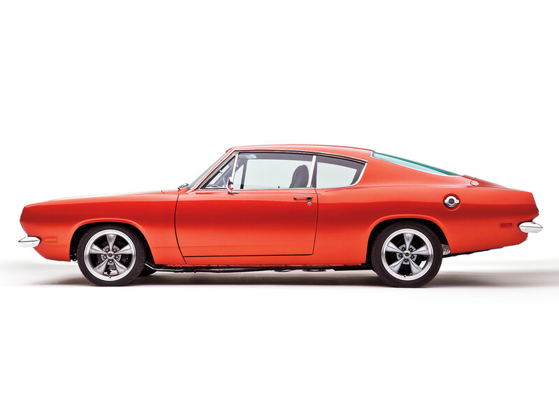 Red Classic Muscle Car — Neutral, Photograph, Wheels