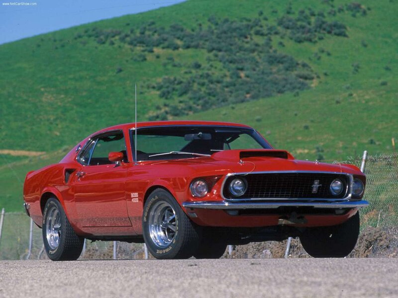 Red Classic Muscle Car — Outdoor