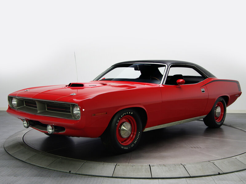 Red Classic Muscle Car — Showroom