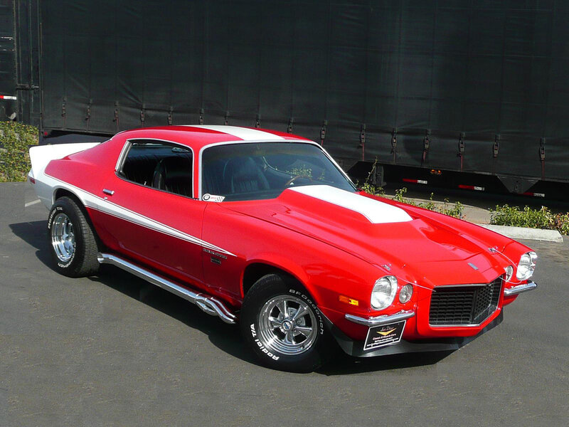 Red Classic Muscle Car — Static, Afternoon, Photograph