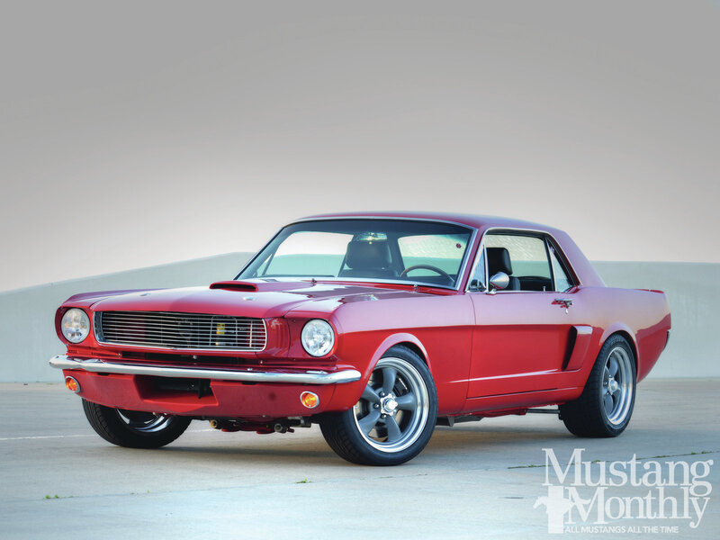 Red Classic Mustang — Calm, Afternoon, Photograph