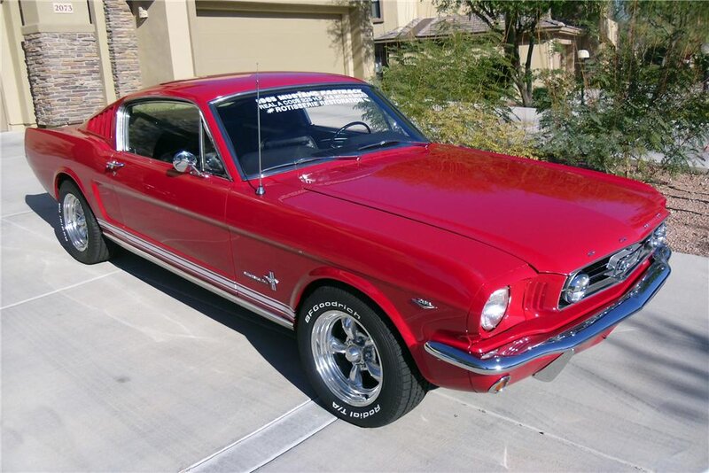 Red Classic Mustang — Calm, Afternoon