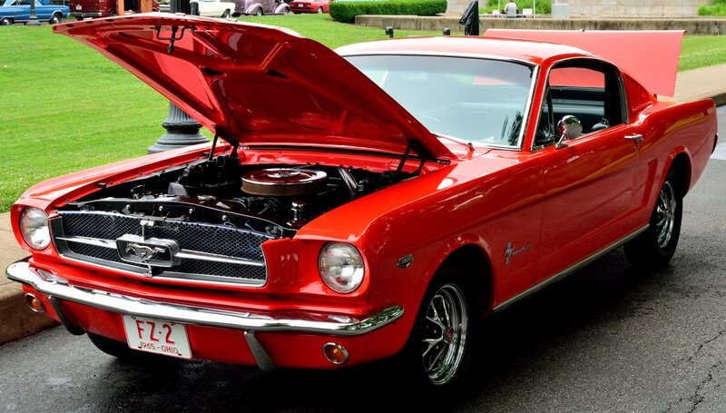 Red Classic Mustang — Showcase, Afternoon