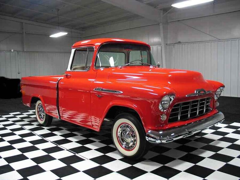 Red classic pickup truck