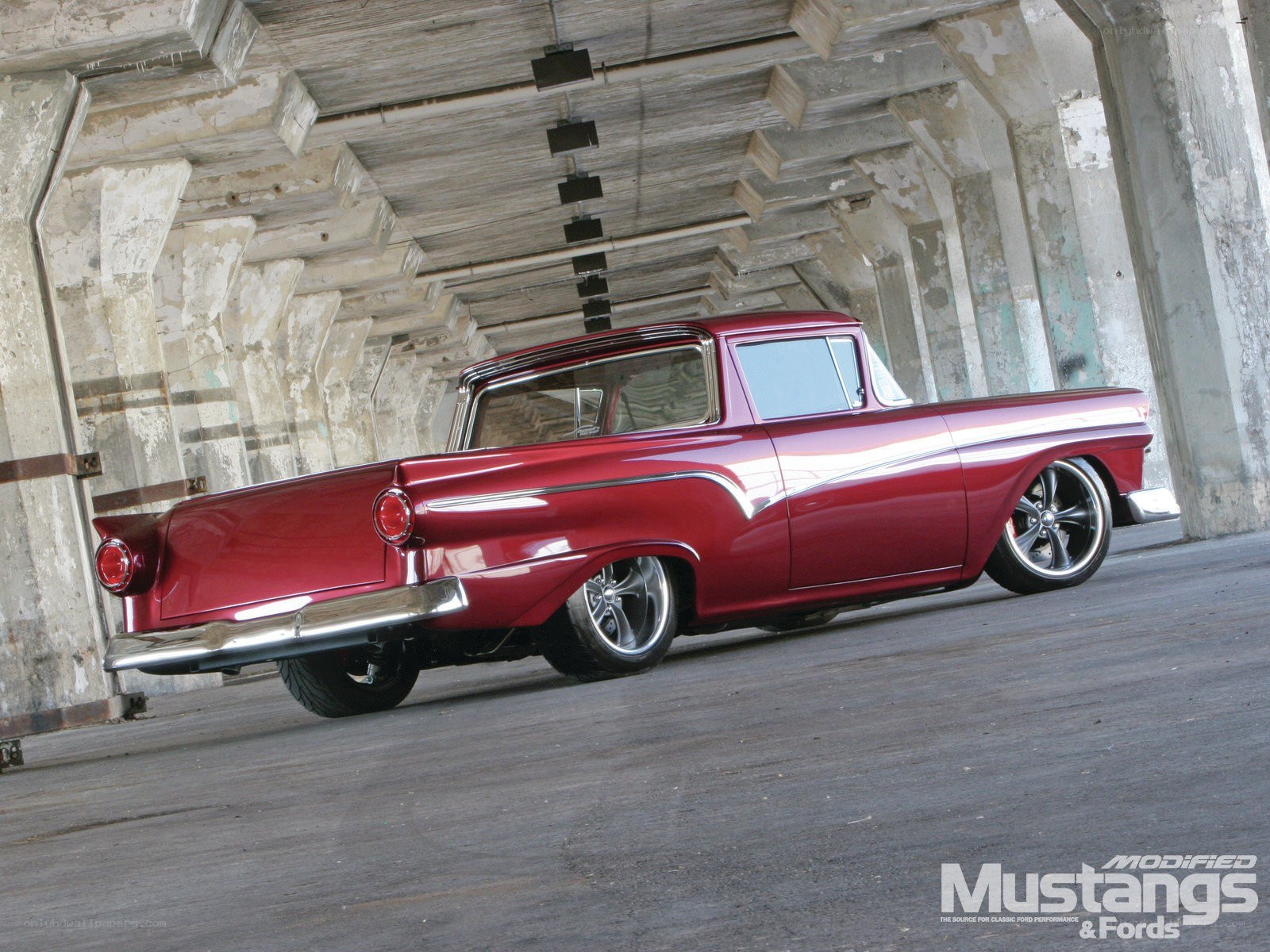 Red classic pickup truck