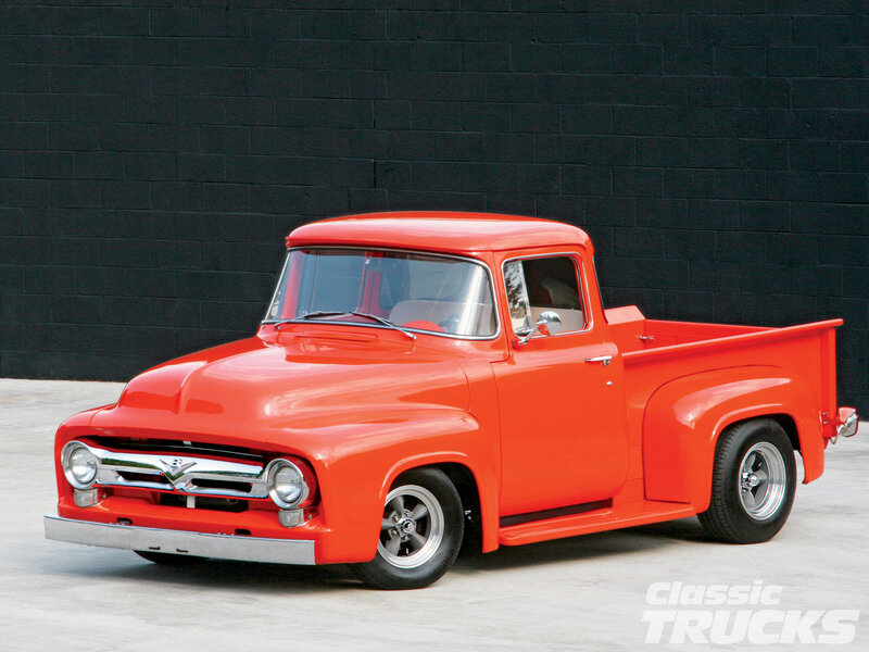 Red Classic Pickup Truck — Clean, Static