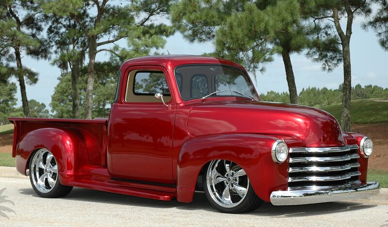 Red Classic Pickup Truck — Serene