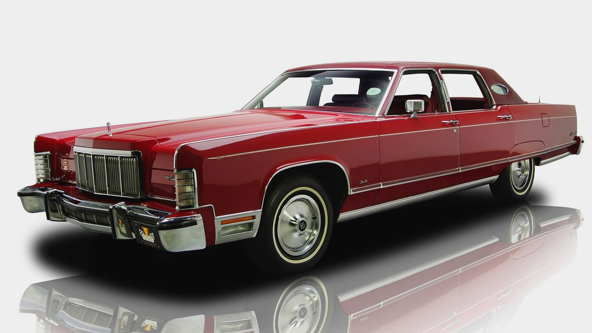 Red classic sedan car
