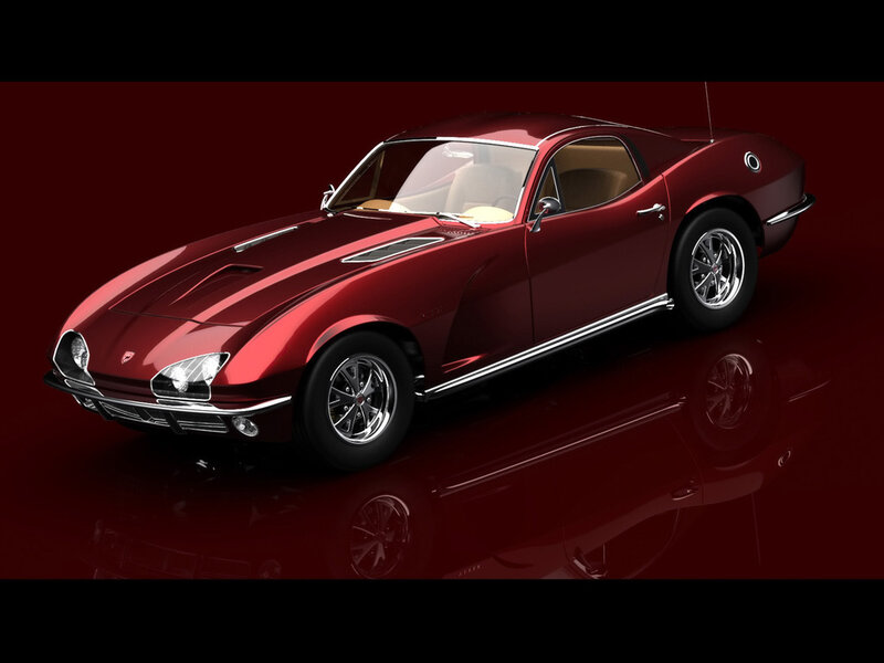 Red classic sports car