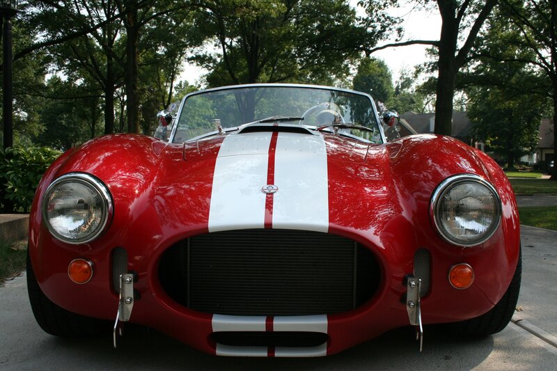 Red classic sports car