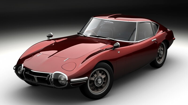 Red classic sports car