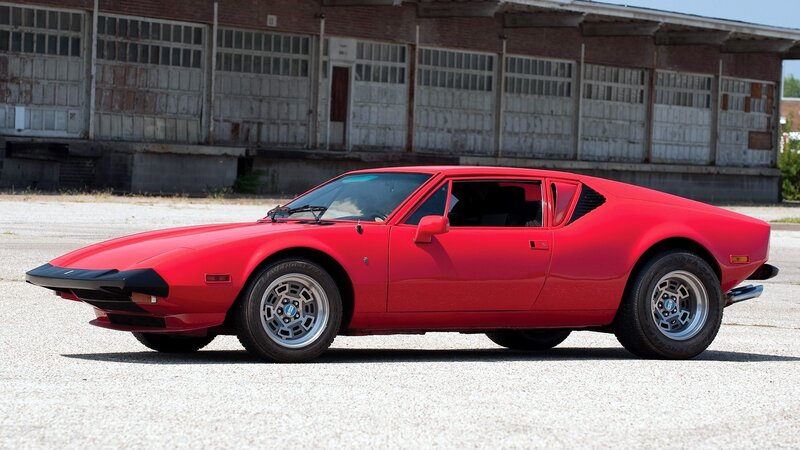 Red classic sports car