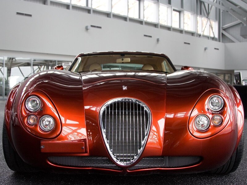 Red classic sports car