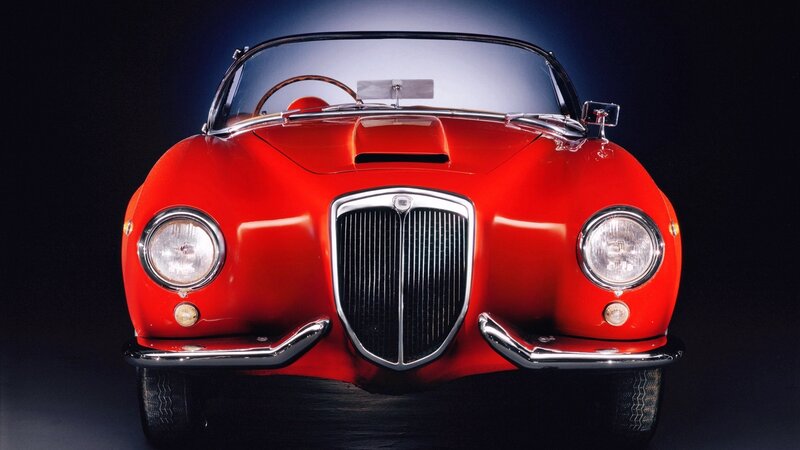 Red classic sports car