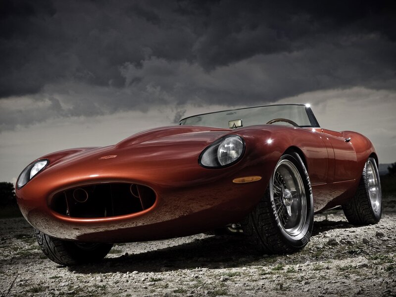 Red classic sports car