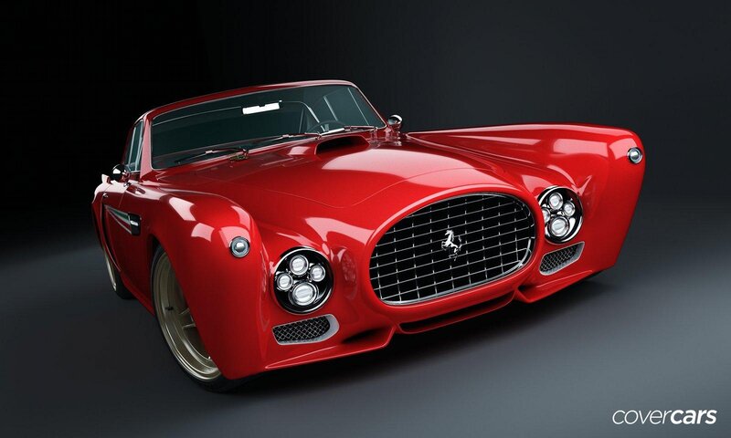 Red classic sports car