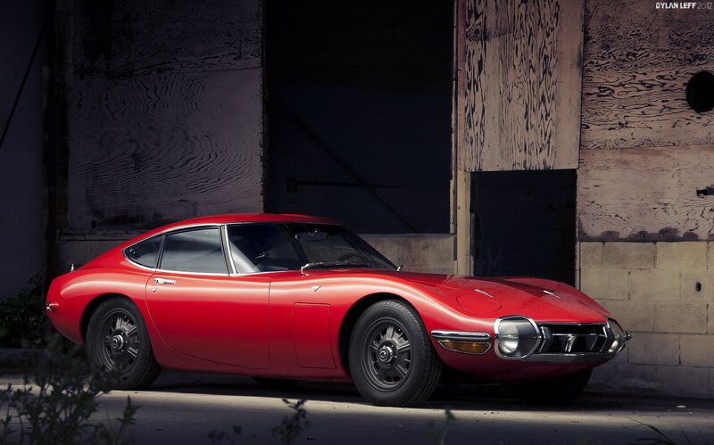 Red classic sports car