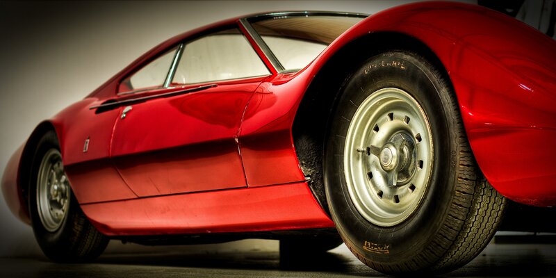 Red classic sports car