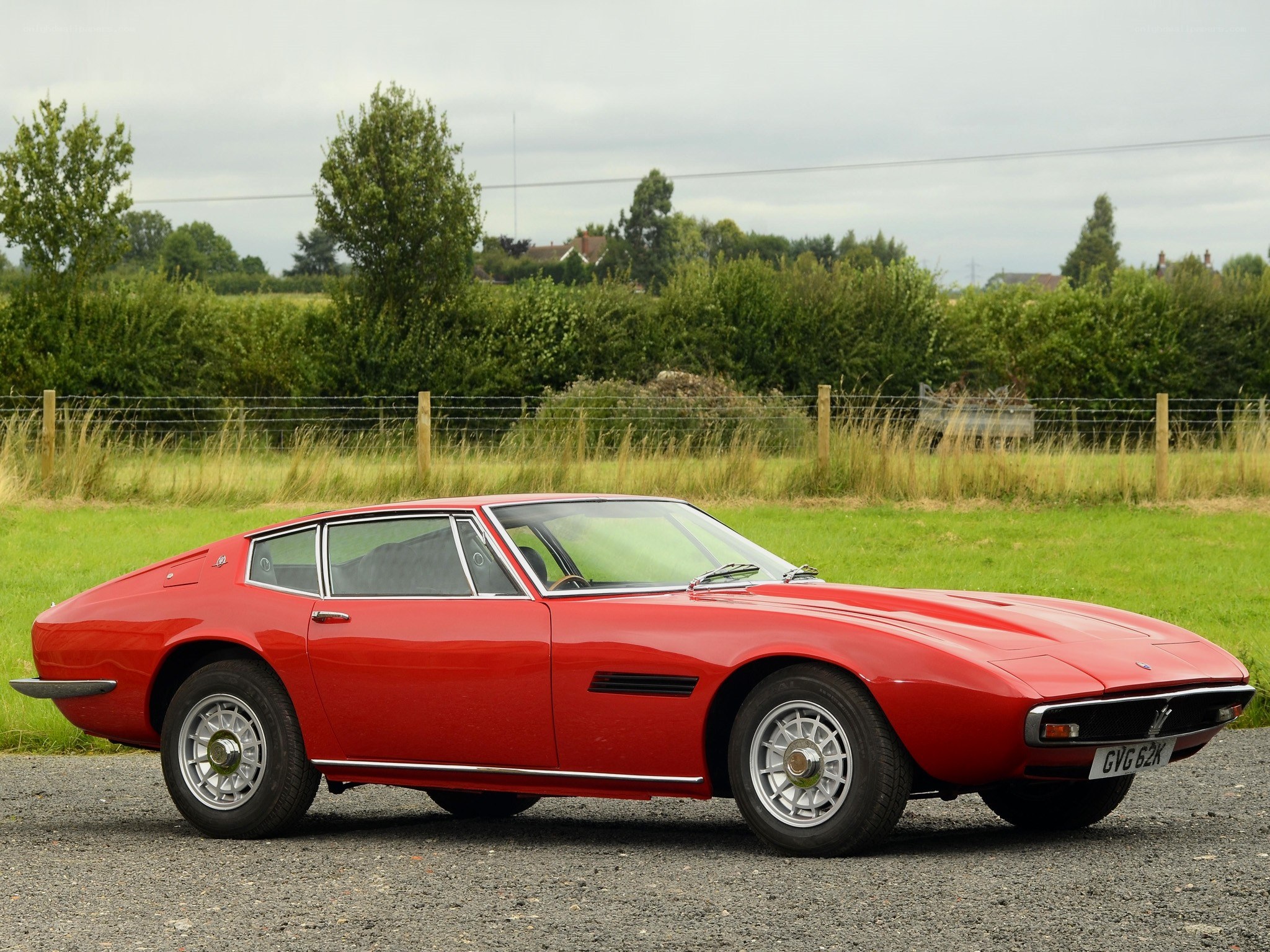 Red classic sports car