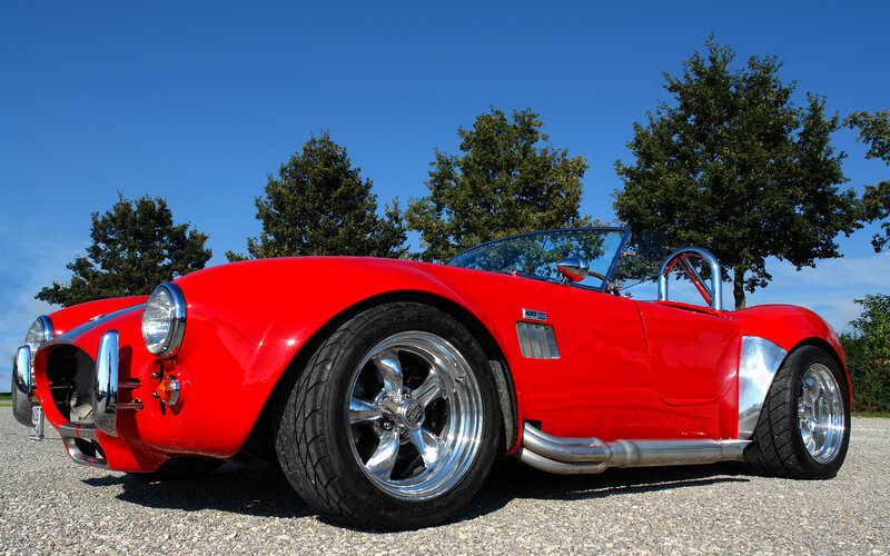 Red classic sports car