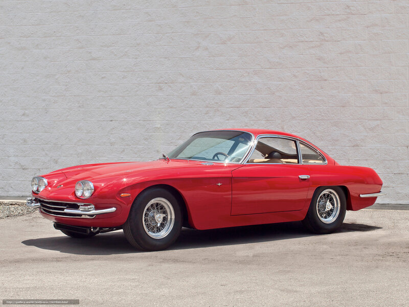 Red Classic Sports Car — Calm, Afternoon, Photograph, Wall
