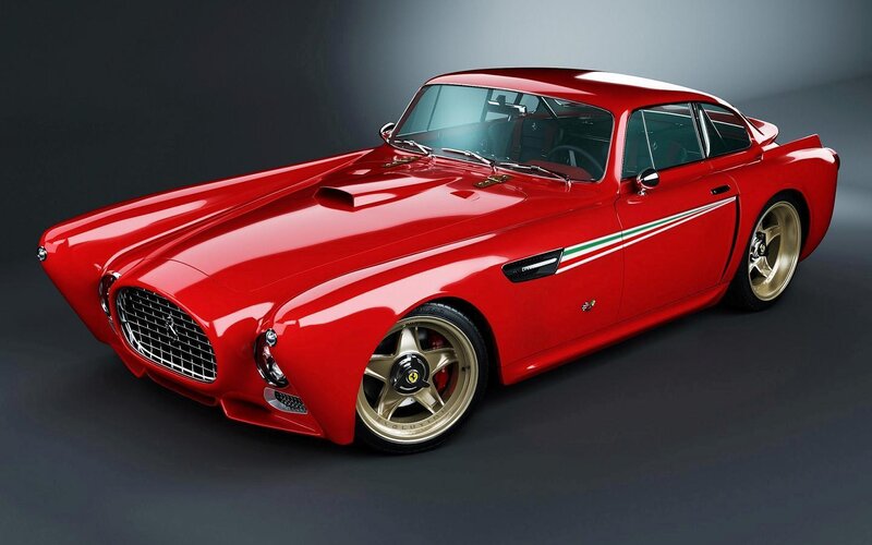 Red Classic Sports Car — Dramatic, 3d Render